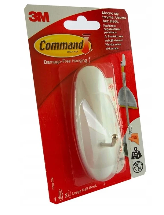 command duży haczyk samoprzylepny