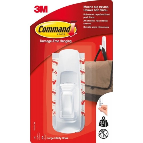 command samoprzylepny duży hak