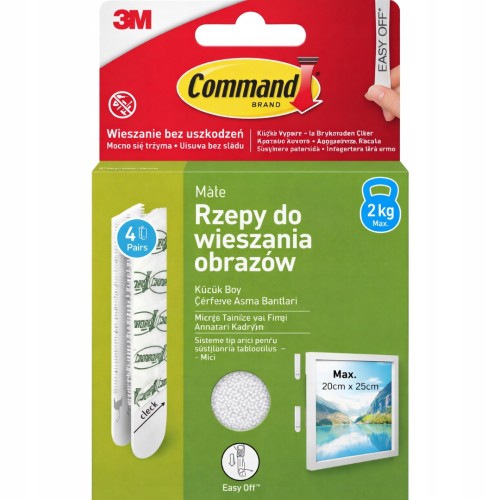 Command rzepy do wieszania obrazów 2kg