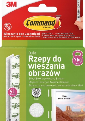 command rzepy do wieszania obrazow duzych
