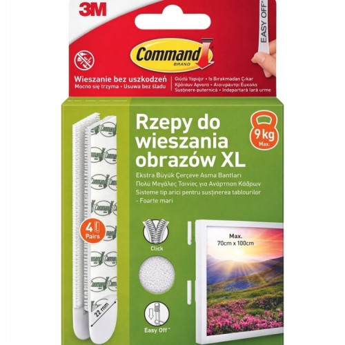 command rzepy do wieszania obrazów XL