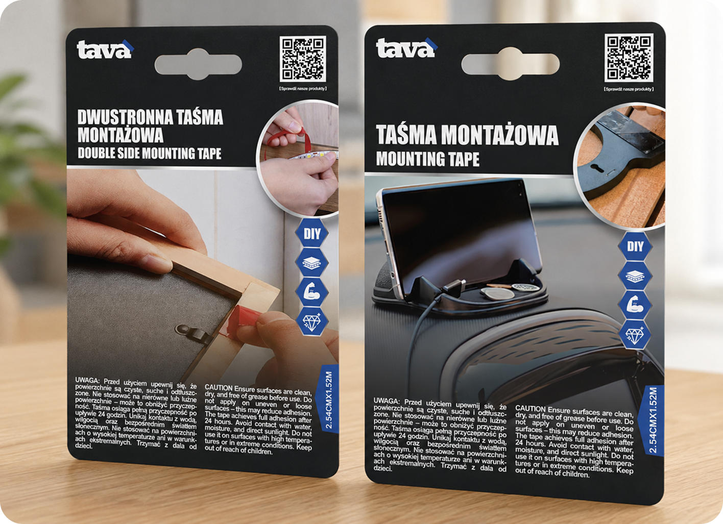 Taśmy klejące dwustronne bestsellery TAVA